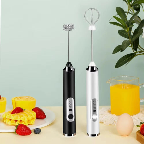 Household Handheld Egg Liquid Frother, Coffee Milk Frother, Electric Milk Mixer, Cream Whipper