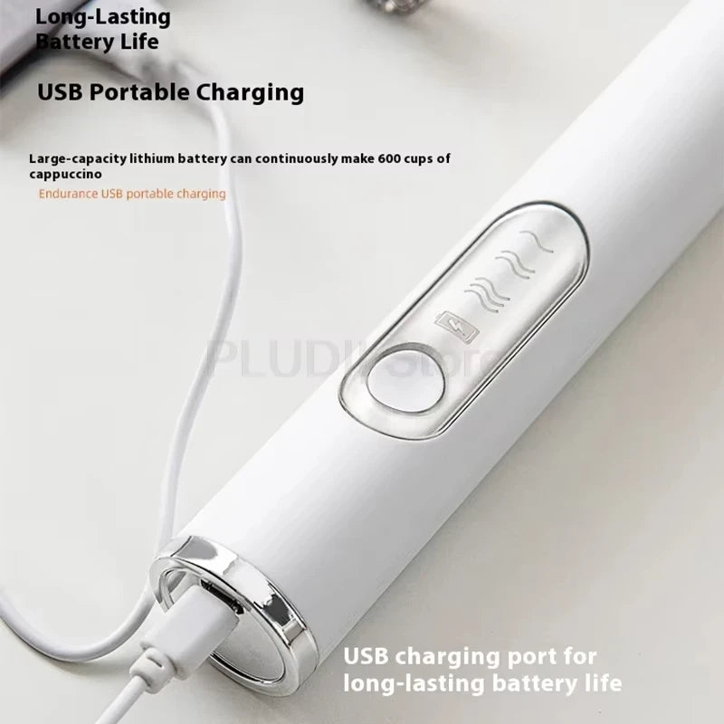 Household Handheld Egg Liquid Frother, Coffee Milk Frother, Electric Milk Mixer, Cream Whipper