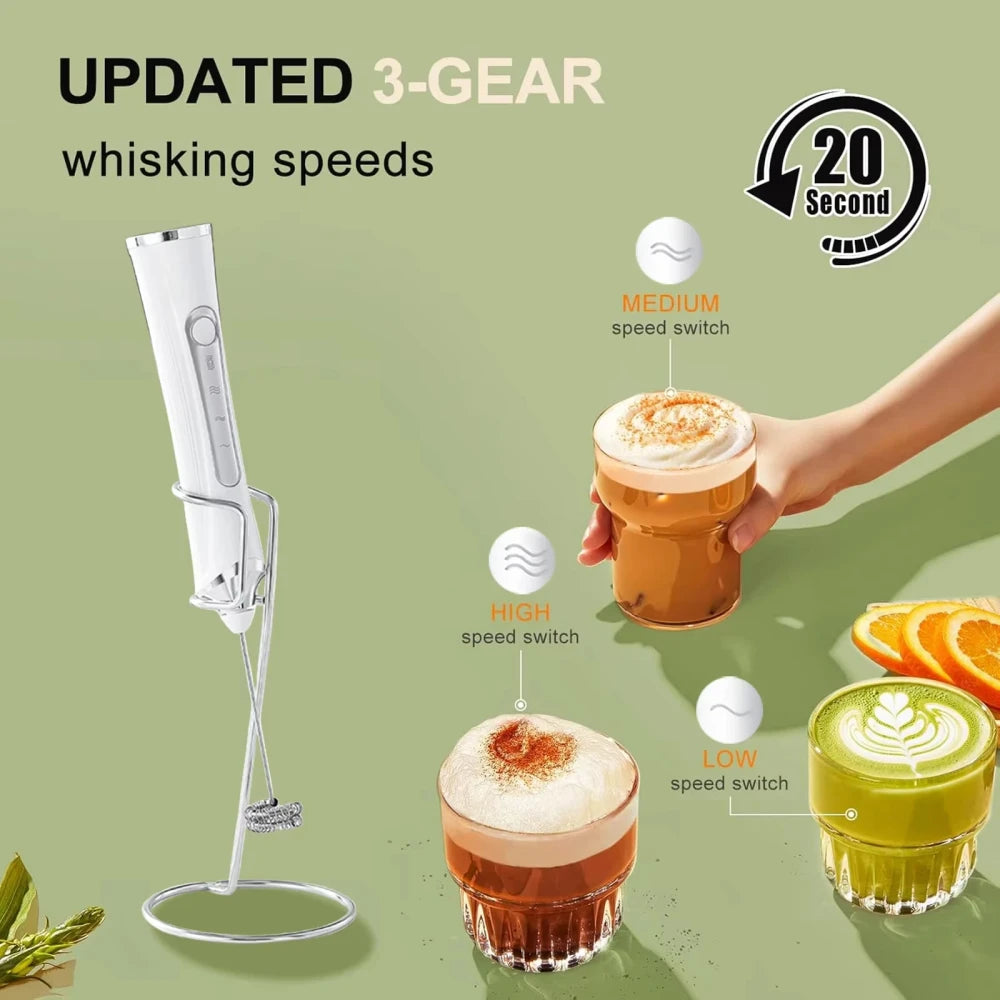 Household Handheld Egg Liquid Frother, Coffee Milk Frother, Electric Milk Mixer, Cream Whipper